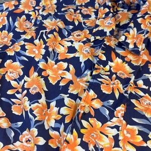 Vintage 90s‎ Structure Mens Large Cotton Hawaiian Hong Kong Club Retro Floral